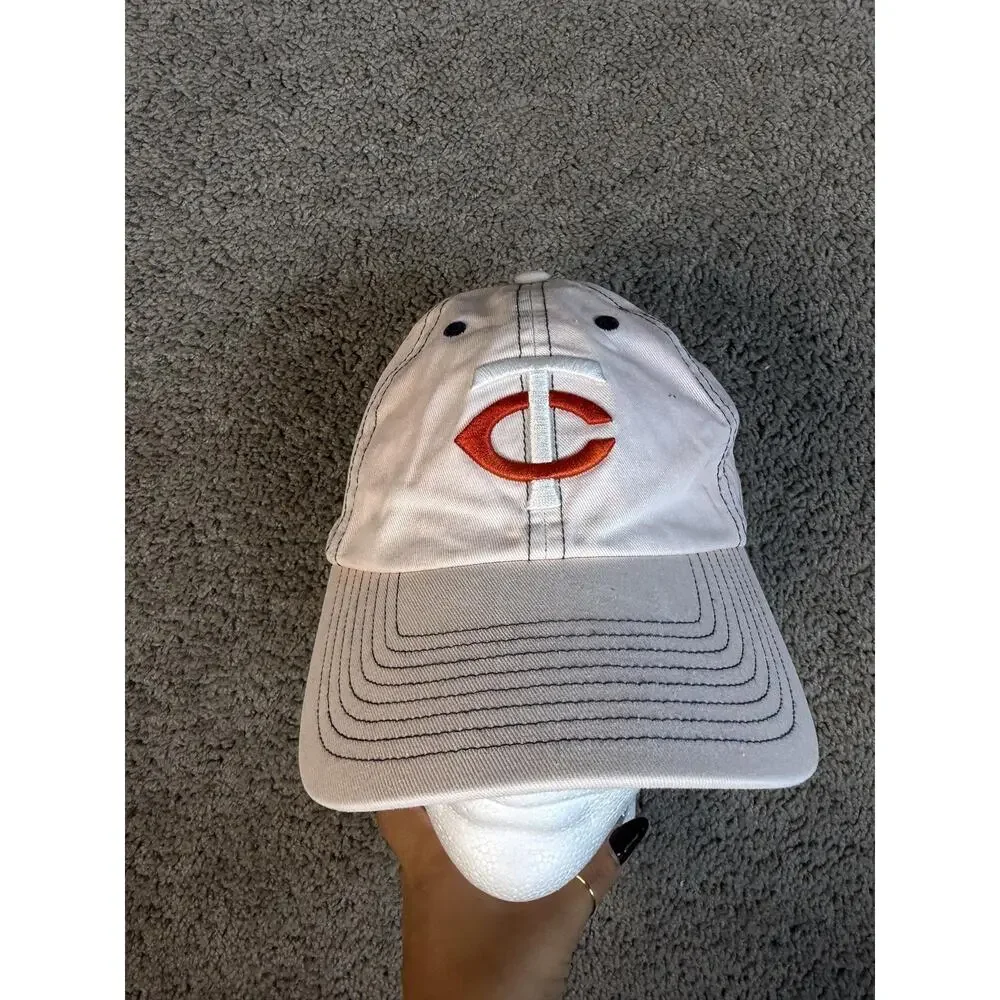 Minnesota Twins Hat Cap Strap Back Mens One Size Pink MLB Baseball '47